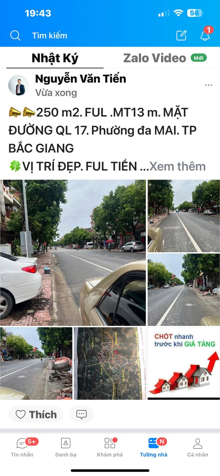 Đất nền 250m² mặt đường Quốc lộ 17, phường Đa Mai, Bắc Giang - Đầu tư sinh lời ngay!