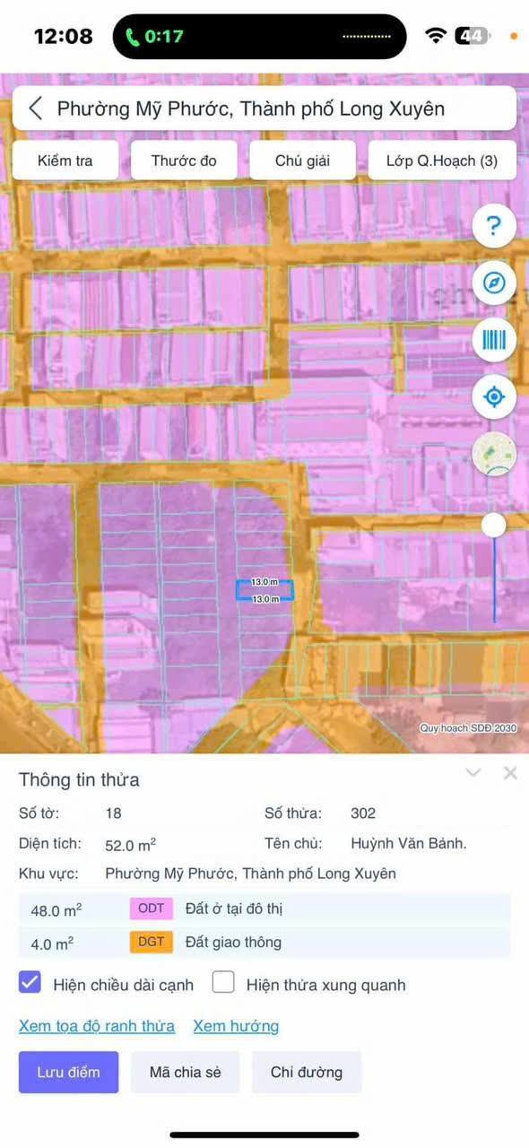 Đất nền 52m² tại Mỹ Phước, Long Xuyên chỉ 1.4 tỷ - Vị trí đắc địa gần Đại Học AG!