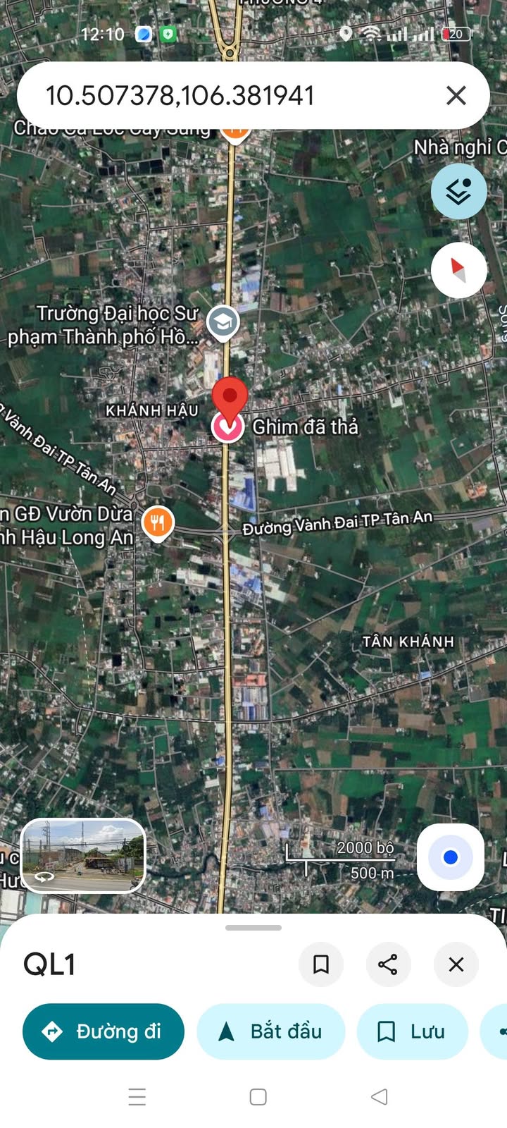 Đất nền mặt tiền Quốc lộ 1A, Tân Khánh, 460m², giá 3.3 tỷ - Cơ hội đầu tư tuyệt vời!