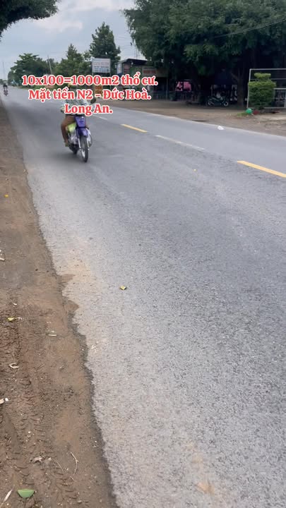 Đất thổ cư mặt tiền N2, Đức Hòa, Long An 1000m² giá chỉ 8.999 tỷ - Đầu tư sinh lời!