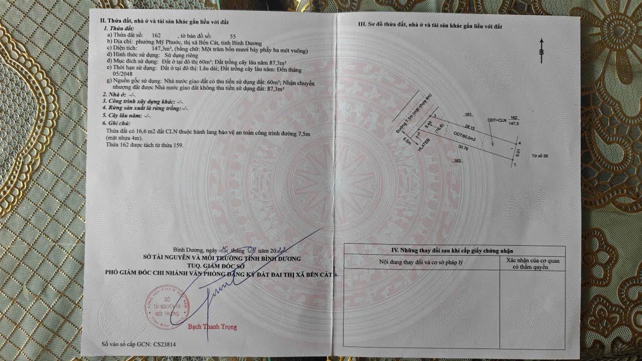 Đất nền khu dân cư Mỹ Phước, Bến Cát 150m² giá 1.4 tỷ - Sổ riêng, xây dựng tự do!