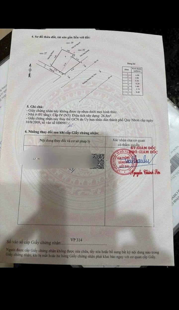 Nhà mặt tiền Hoàng Văn Thụ, Quy Nhơn 41m² giá 4.5 tỷ - Vị trí kinh doanh đắc địa!