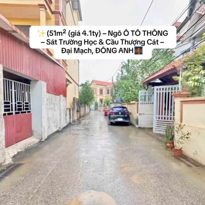 Nhà bán Đông Anh 51m² giá 4.1 tỷ - Ngõ ô tô thông thoáng, gần trường học!