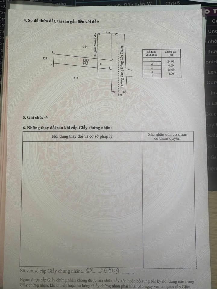 Đất thổ cư 99m² mặt tiền đường Cộng đồng Lộc Trung - Giá 1.49 tỷ, chính chủ bán gấp!