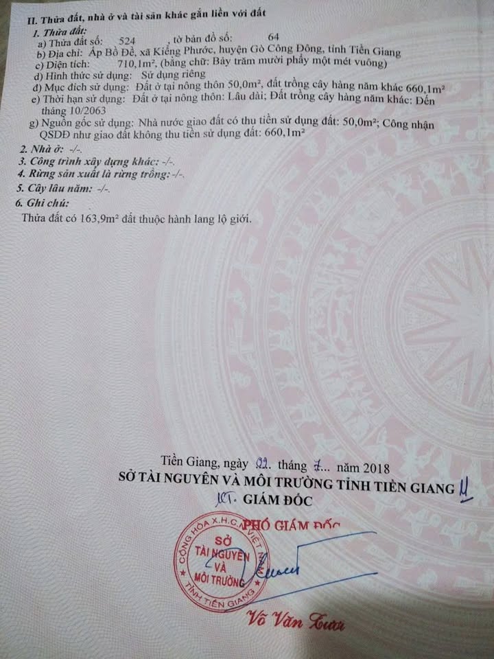 Đất mặt tiền nhựa Kiểng Phước 710m² giá 1.7 tỷ - Lợi nhuận kinh doanh cao!