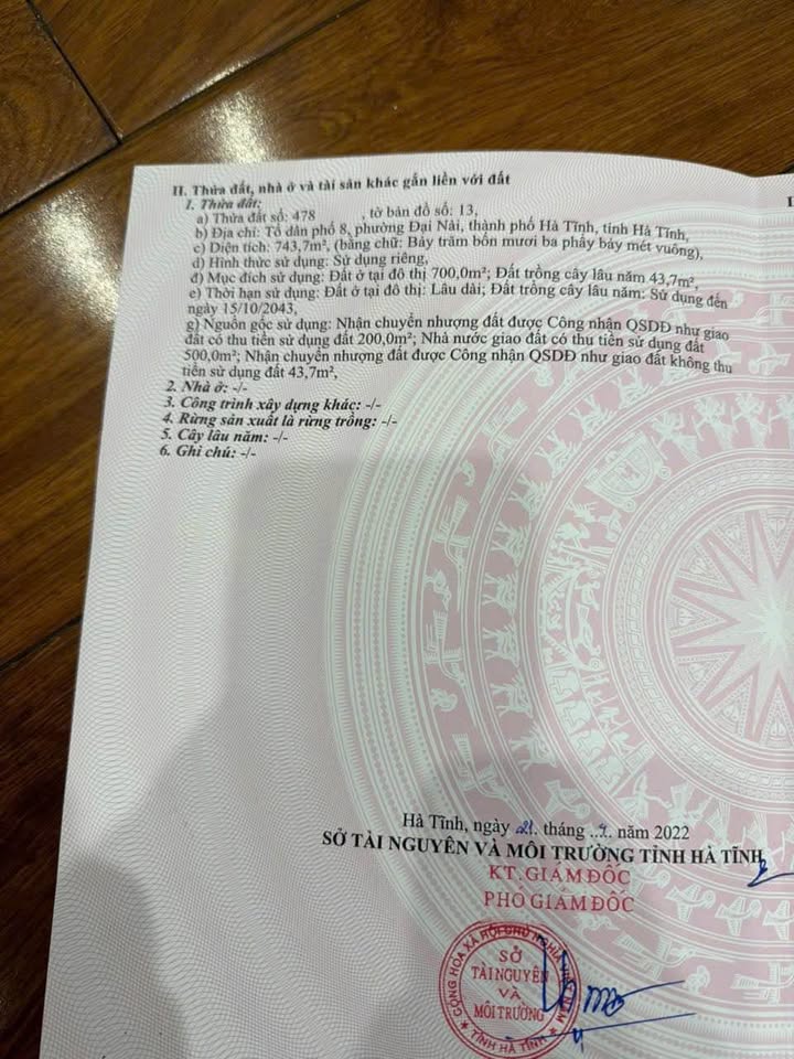 Đất ven sông Đại Nài 743m² giá 10 tỷ - Cơ hội đầu tư tuyệt vời!