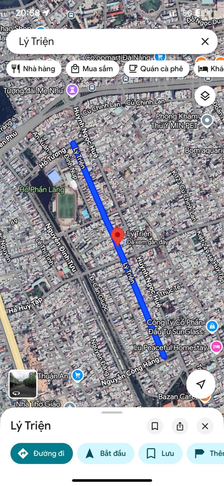 Bán lô góc mặt tiền đường Lý Triện 124m² giá 11 tỷ - Kinh doanh thuận lợi!