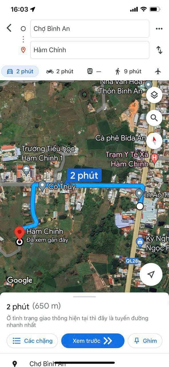 Đất nông nghiệp 7200m² tại Hàm Chính, chỉ 1.3 tỷ - Gần chợ Bình An!