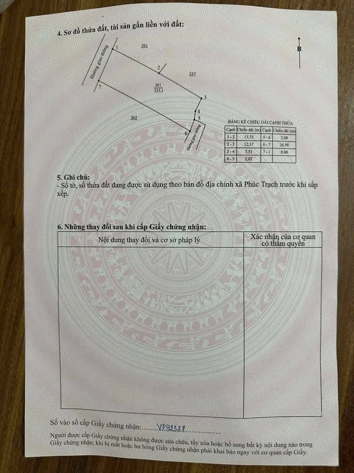 Lô đất Phúc Trạch, Hương Khê 232m² giá 1.6 tỷ - Pháp lý sạch, tiện ích đầy đủ!