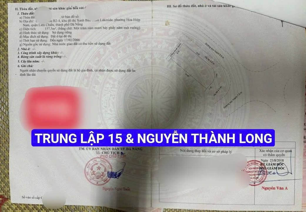 Đất 157,5m² góc 2MT đường Trung Lập 15 & Nguyễn Thành Long - Sổ hồng công chứng ngay!