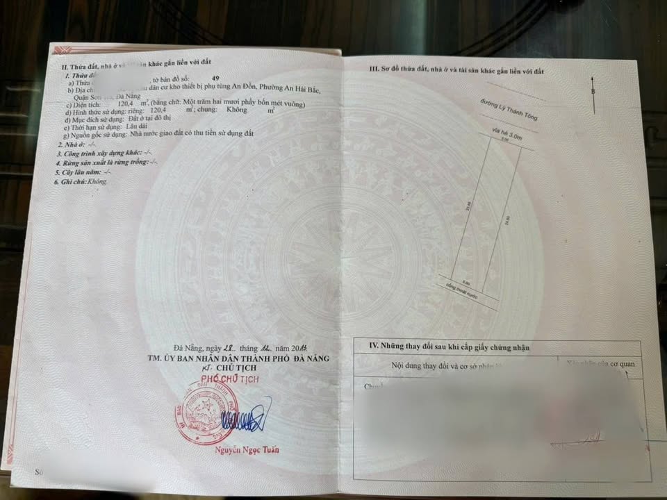 Bán cặp lý thánh tông Đà Nẵng 243m² giá 33 tỷ - Đầu tư sinh lời ngay!