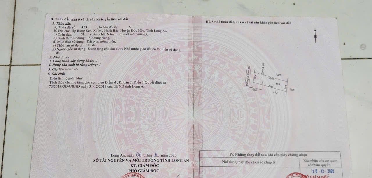 Đất nền 52m² giá chỉ 550 triệu - Mặt tiền đường Lục Viên, Mỹ Hạnh Bắc