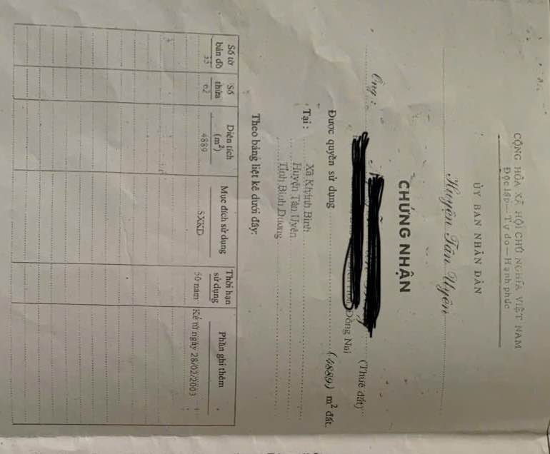 Đất 2 mặt tiền Khánh Bình, Tân Uyên - 5000m² chỉ 4 triệu/m² - Đầu tư sinh lời ngay!