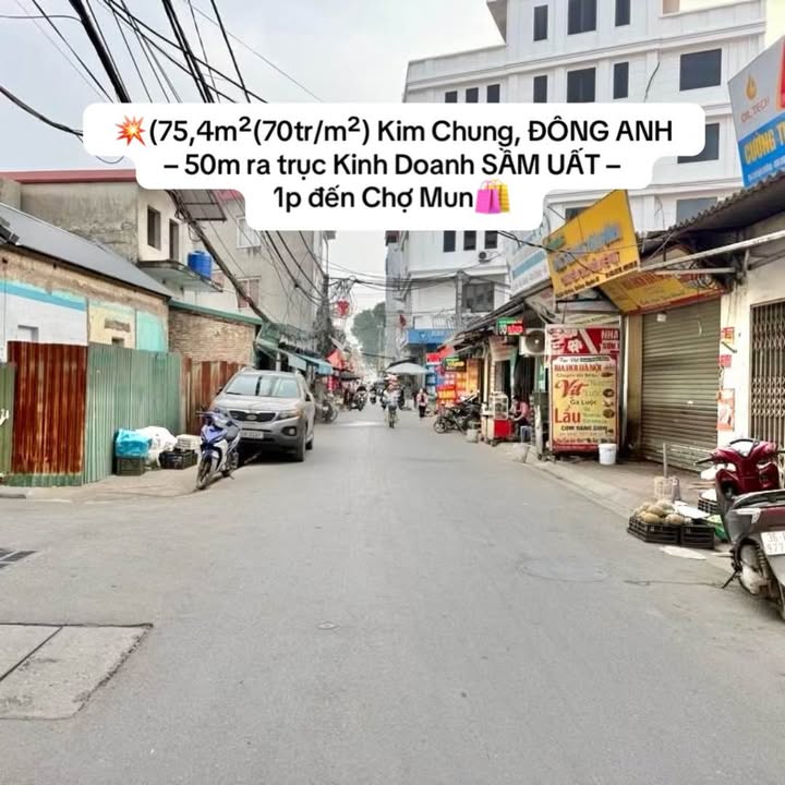 Đất nền Kim Chung, Đông Anh 75.4m² giá 5.278 tỷ - Tiềm năng đầu tư vượt trội!