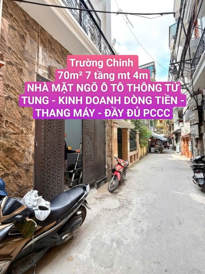 Nhà mặt ngõ Trường Chinh, Đống Đa 70m² giá 26.8 tỷ - Kinh doanh dòng tiền ổn định!