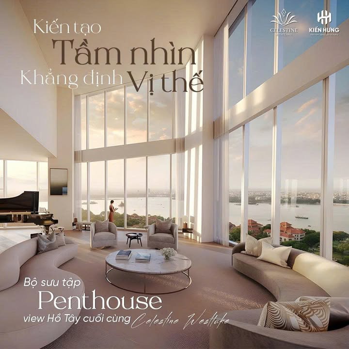Penthouse Celestine Westlake Tây Hồ 370m² - Tầm nhìn tuyệt đẹp, đẳng cấp thượng lưu!