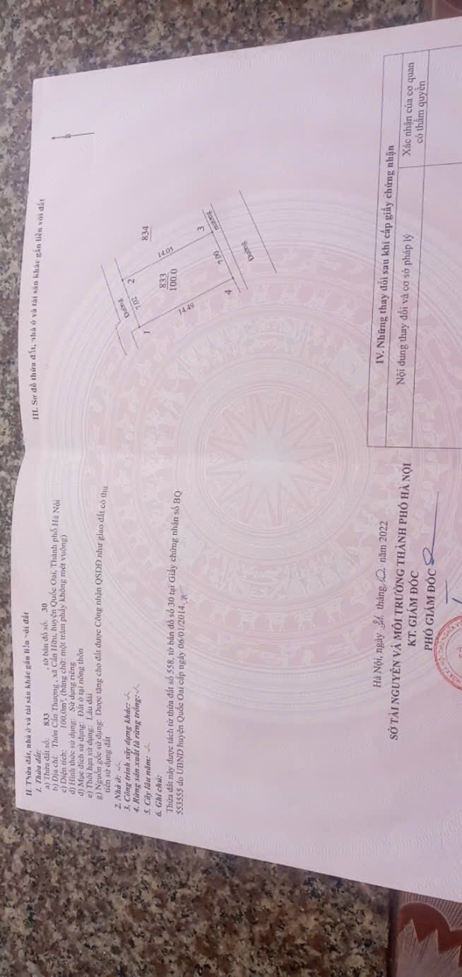 Đất nền Kiều Phú, Quốc Oai, Hà Nội 100m² giá thỏa thuận - Cơ hội đầu tư tuyệt vời!