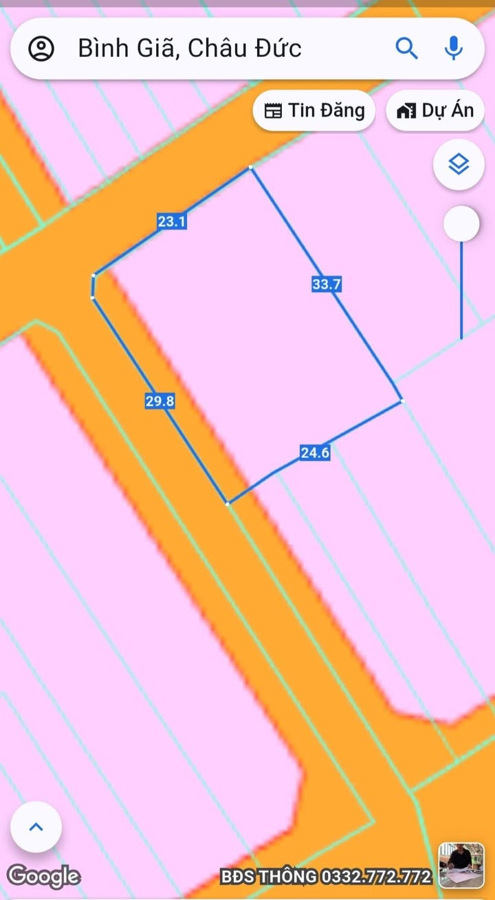 Đất nền Châu Đức 3600m² giá 5 tỷ - Mặt tiền đường nhựa đông dân cư!