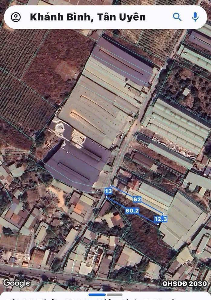 Đất thổ cư Khánh Bình, Tân Uyên 806m² giá 6.6 tỷ - Cơ hội đầu tư sinh lời!