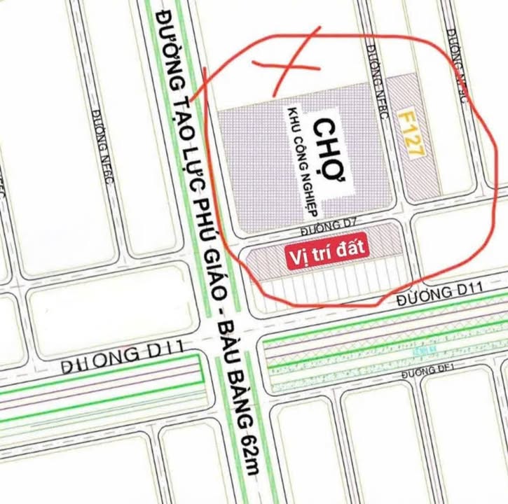 Đất nền 150m² mặt tiền trục D7, Bàu Bàng - Giá thỏa thuận cực tốt!