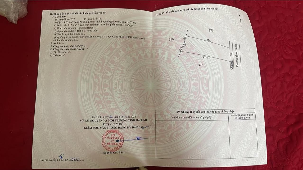 Đất thổ cư Nghi Xuân 200m² giá 1.2 tỷ - Gần sông Giá tuyệt đẹp!