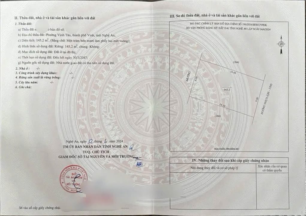 Lô đất Vinh Tân 145m² giá 6 tỷ - Vị trí kinh doanh sầm uất!