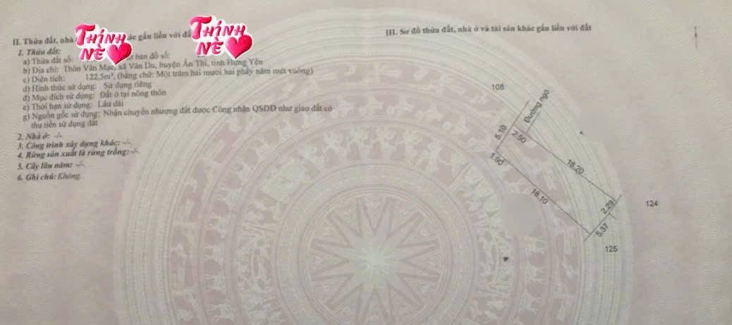 Đất nền Vân Du, Ân Thi 122.5m² giá 1 tỷ - Đón đầu sóng công nghiệp!