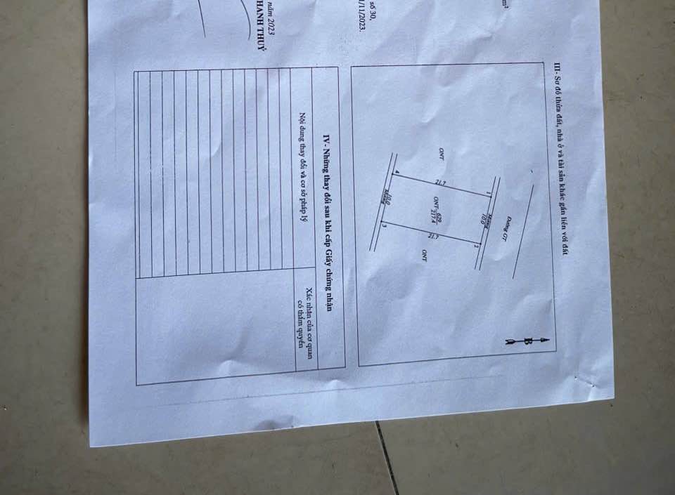 Đất nền Bảo Yên, Thanh Thủy 217m² giá 2 tỷ - Cơ hội đầu tư hấp dẫn!