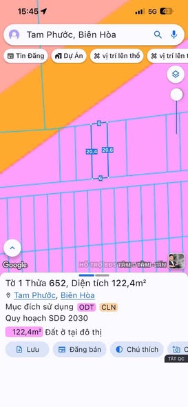 Đất nền Tam Phước - Biên Hòa 120m² giá 800 triệu - Vị trí đắc địa gần KCN Giang Điền!