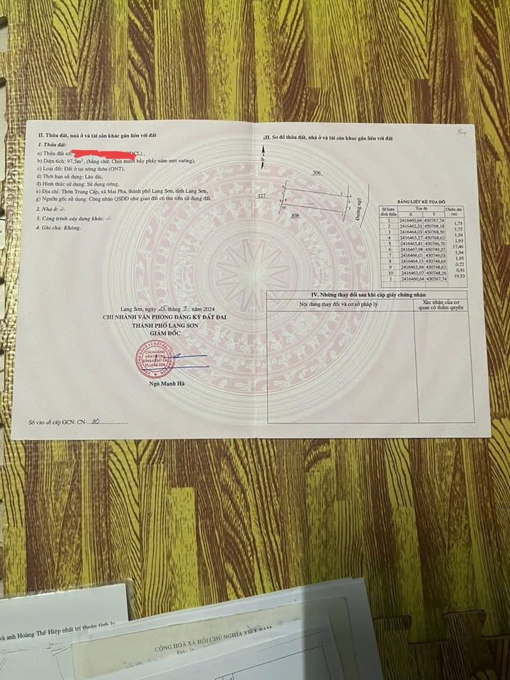 Đất thổ cư tại Mai Pha, Lạng Sơn 97m² giá 1.5 tỷ - Gần trường dạy lái xe!