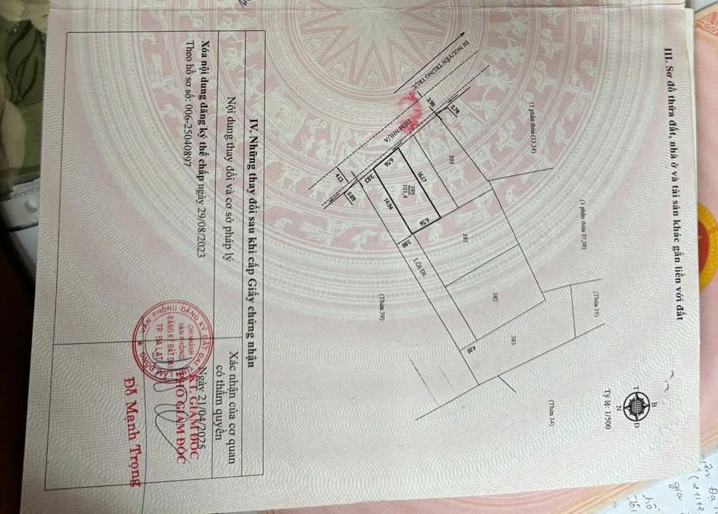 Đất SRXD 2 mặt tiền đường ô tô tại Thái Lâm, Đà Lạt 101.4m² giá 6.95 tỷ - Cơ hội đầu tư hiếm có!