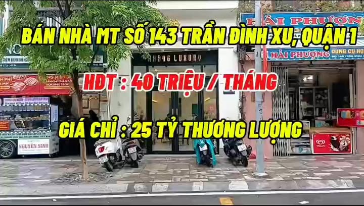 Bán nhà mặt tiền Trần Đình Xu, Quận 1, 57m² giá chỉ 25 tỷ - Đầu tư sinh lời tốt!