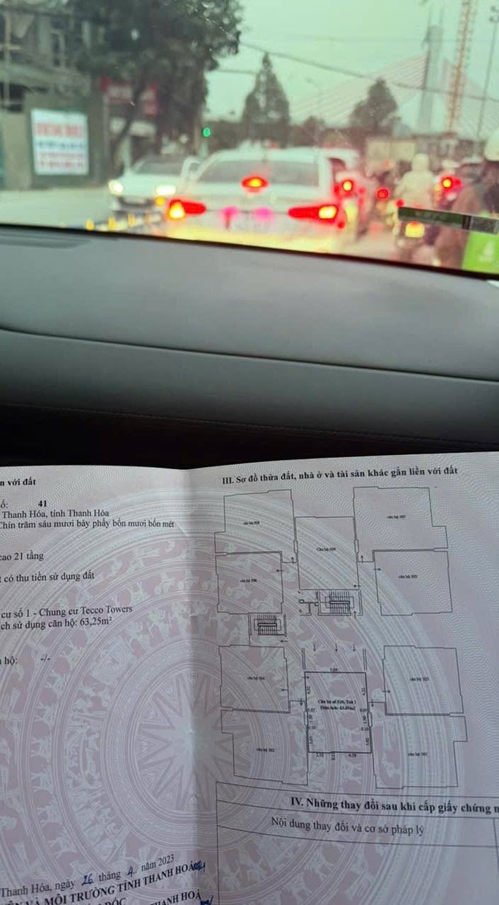 Căn hộ chung cư Tecco Đông Vệ 67m² giá 1.1 tỷ - View nội khu đẹp!