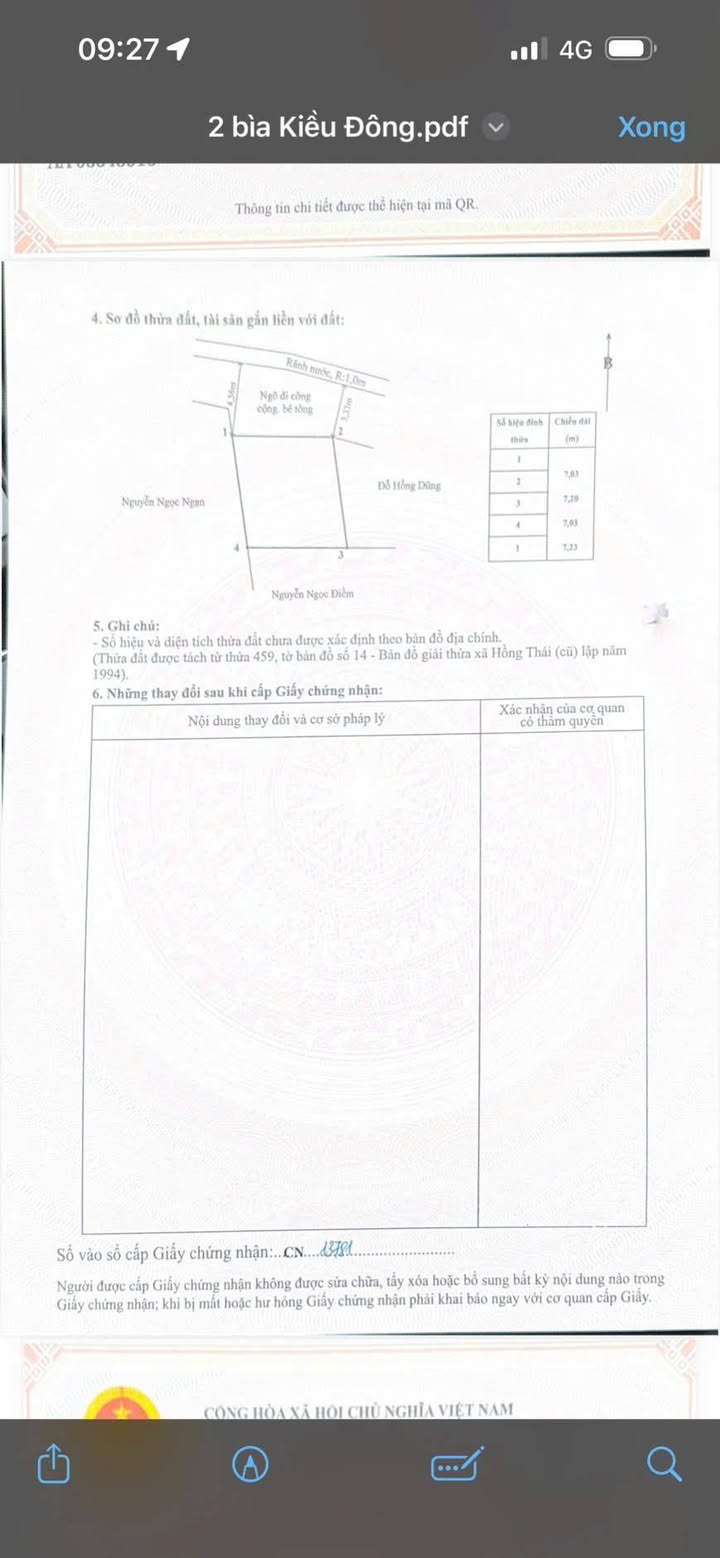 Nhà bán Hồng Thái, An Dương, 50m² giá 1.3 tỷ - Ô tô đỗ cửa ngay!