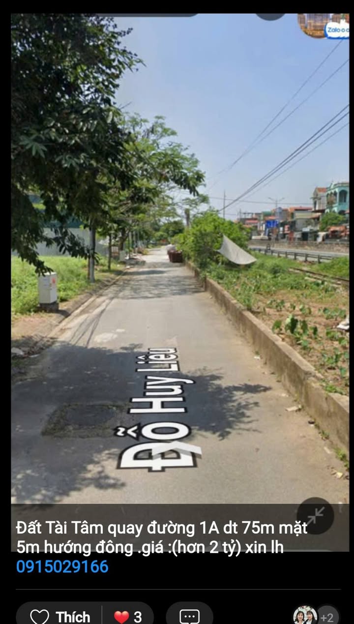 Đất nền Khu đô thị Tài Tâm Phủ Lý 75m² giá 2 tỷ - Đầu tư sinh lời hấp dẫn!