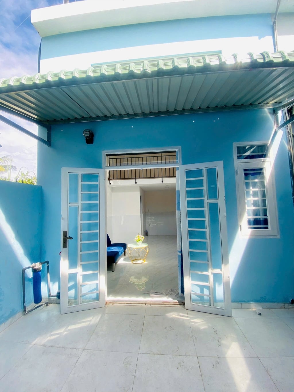 Nhà ở xã Mỹ Hạnh Nam, Đức Hòa 60m² giá 250 triệu - Căn cuối cùng, sân rộng thoáng mát!