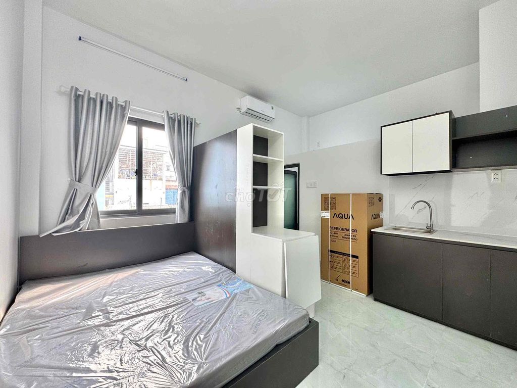 Căn hộ cho thuê Nguyễn Thị Tần 35m² giá 5.2 triệu - Phòng full nội thất mới 100%!
