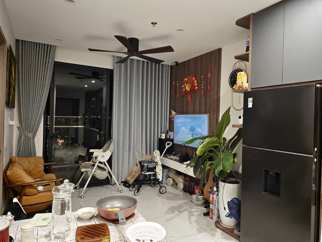 Căn hộ 2PN Vinhomes Grand Park Q9 58m² giá 10 triệu - Full nội thất, view sông thoáng mát!