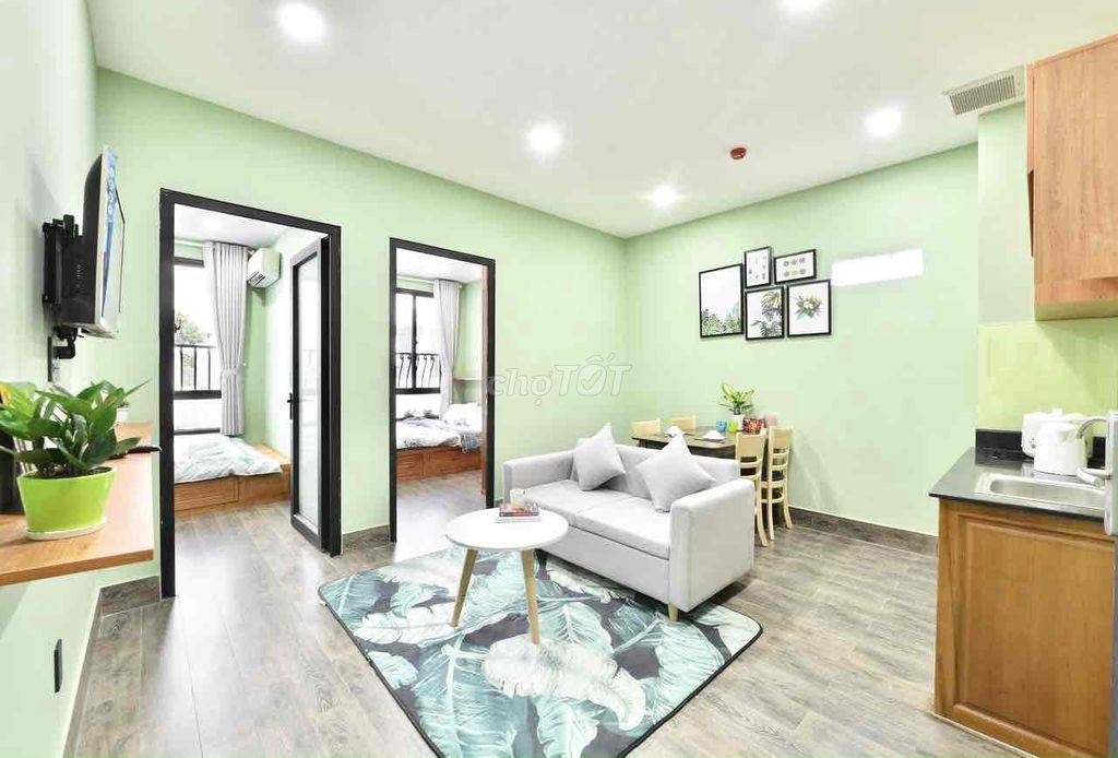 Căn hộ 2 phòng ngủ balcony Phan Đăng Lưu 50m² giá 8,5 triệu - Sẵn sàng ở ngay!