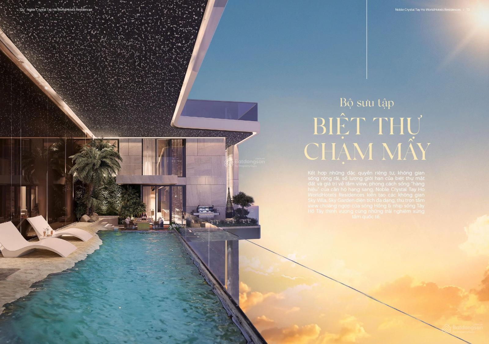 Căn hộ Noble Crystal Tây Hồ 131m² giá 26.2 tỷ - Cuộc sống đẳng cấp giữa lòng Hà Nội!