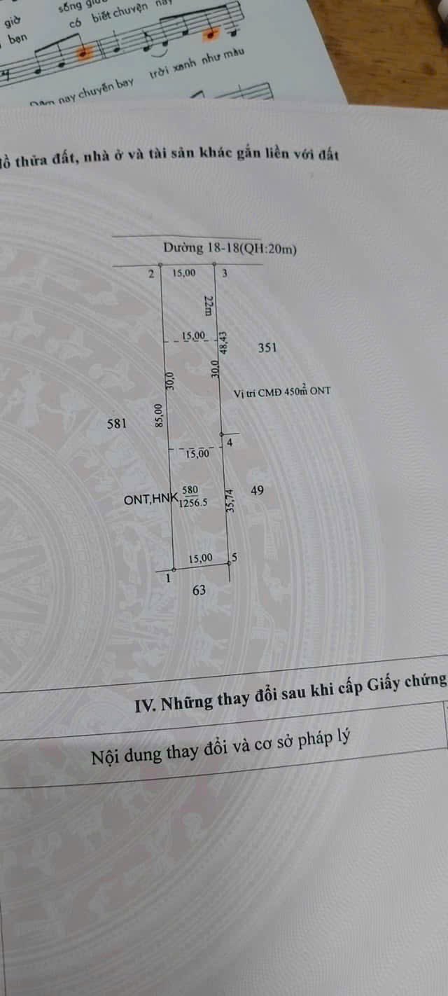 Đất thổ cư Tân Châu 1275m² giá 1.357 tỷ - Cơ hội đầu tư hấp dẫn!