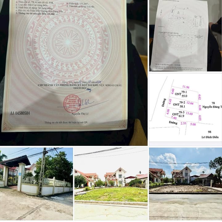 Đất nền Khoái Châu 175m² giá 1 tỷ - Lô góc đắc địa, cơ hội đầu tư hiếm có!