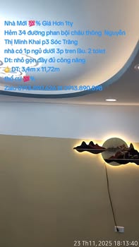 Nhà riêng hẻm 34 đường Phan Bội Châu, Sóc Trăng 40m² - Cơ hội đầu tư tuyệt vời!