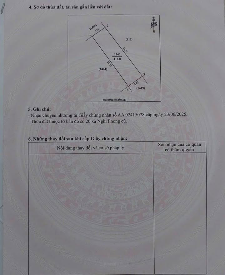 Đất nền Nghi Phong TP Vinh 118m² giá 1.9 tỷ - Lô góc 2 mặt tiền thông thoáng!