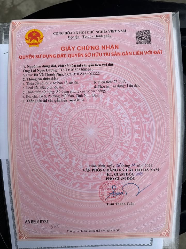 Đất nền Lê Hồng Phong, Phủ Lý 73m² giá 2.1 tỷ - Đầu tư sinh lời ngay!