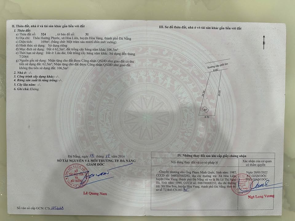 Đất nền Hòa Khánh 170m² giá chỉ 1.45 tỷ - Cơ hội đầu tư tuyệt vời!