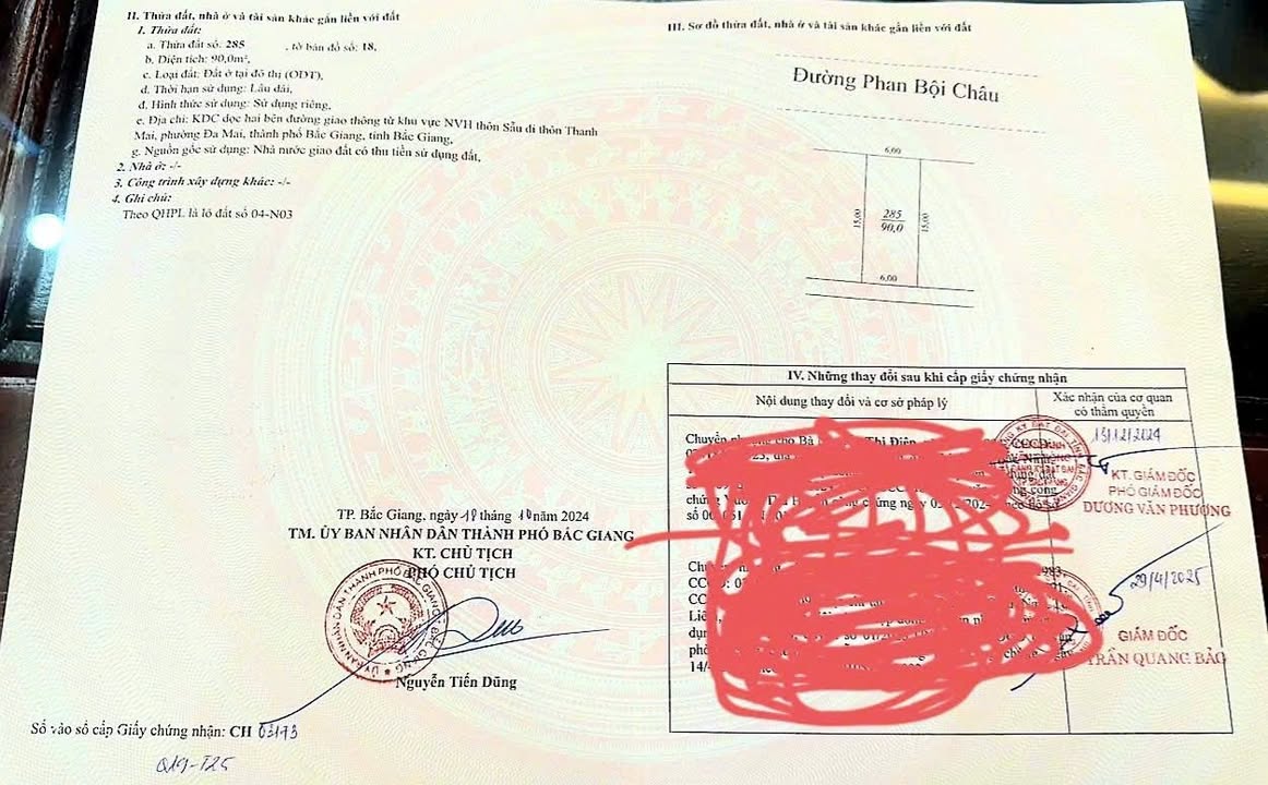 Đất nền đường Phan Bội Châu, Đa Mai, Bắc Giang 90m² giá 3.6 tỷ - Cơ hội đầu tư tuyệt vời!