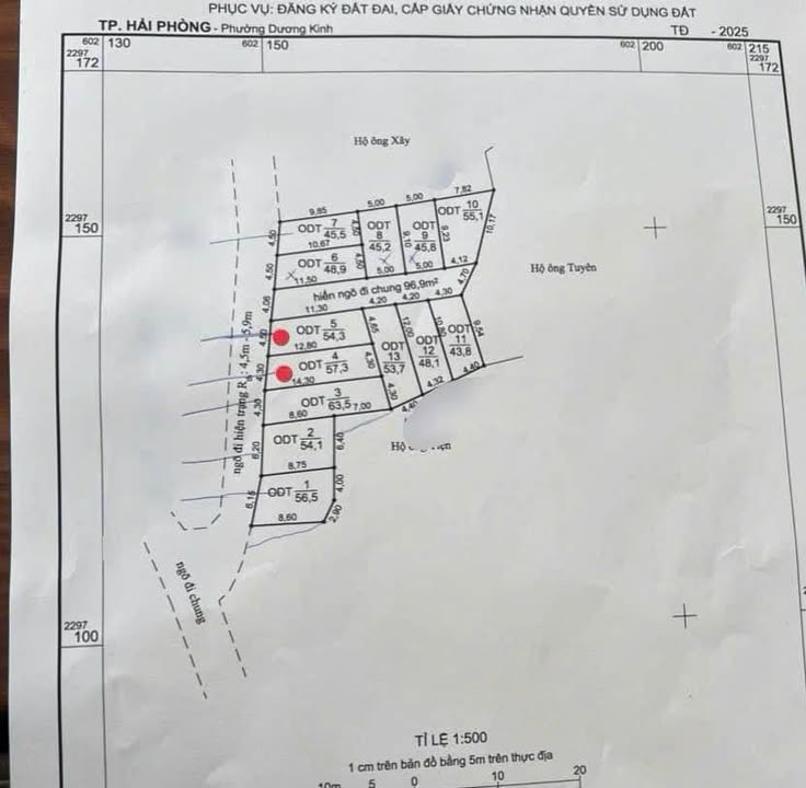 Đất nền ngõ 100 Tư Thủy, Dương Kinh, 57.3m², giá chỉ 1.4 tỷ - Tiềm năng phát triển lớn!