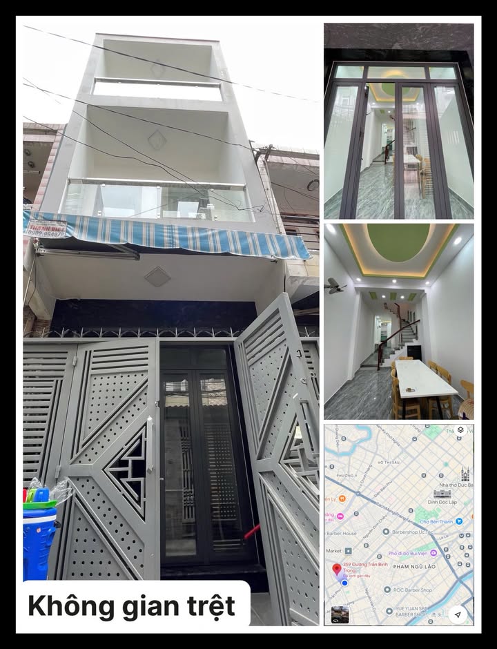 Nhà cho thuê tại Quận 10 - Hẻm 359 Trần Bình Trọng - 50m², 4PN, 22 triệu/tháng