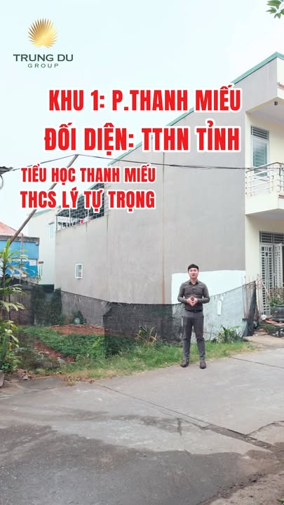 Đất nền Khu 1 Thanh Miếu 160m² giá thỏa thuận - Cơ hội đầu tư hiếm có!